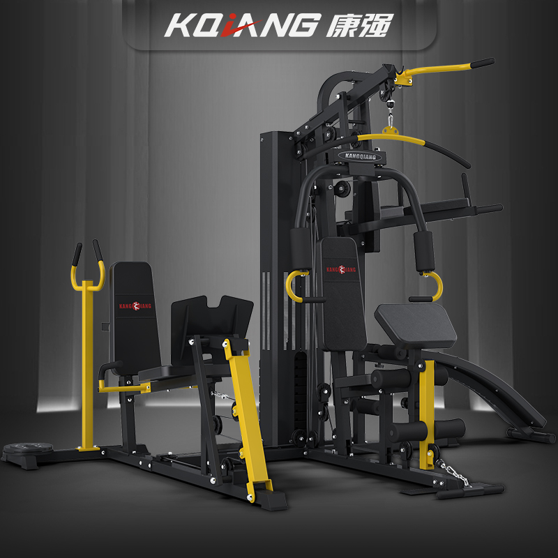 康强综合训练器M810X多功能力量器械家用健身器材四人站铸铁配重80KG 